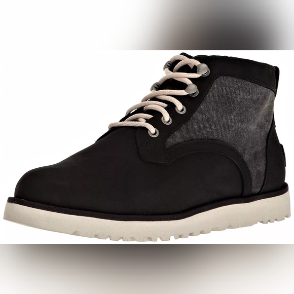 UGG Womens Bethany Canvas Winter Boot Black/Grey Size 7 - Picture 1 of 11